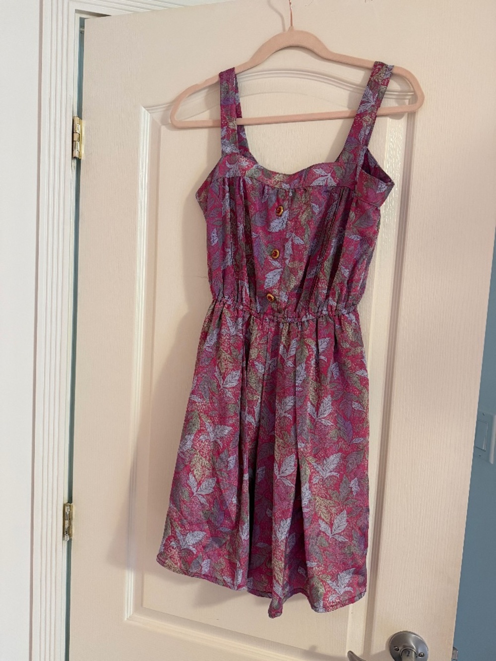Pink floral dress